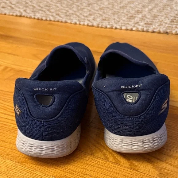 Skechers Men's Navy Slip-On Mesh Casual Sneakers - Picture 4 of 6